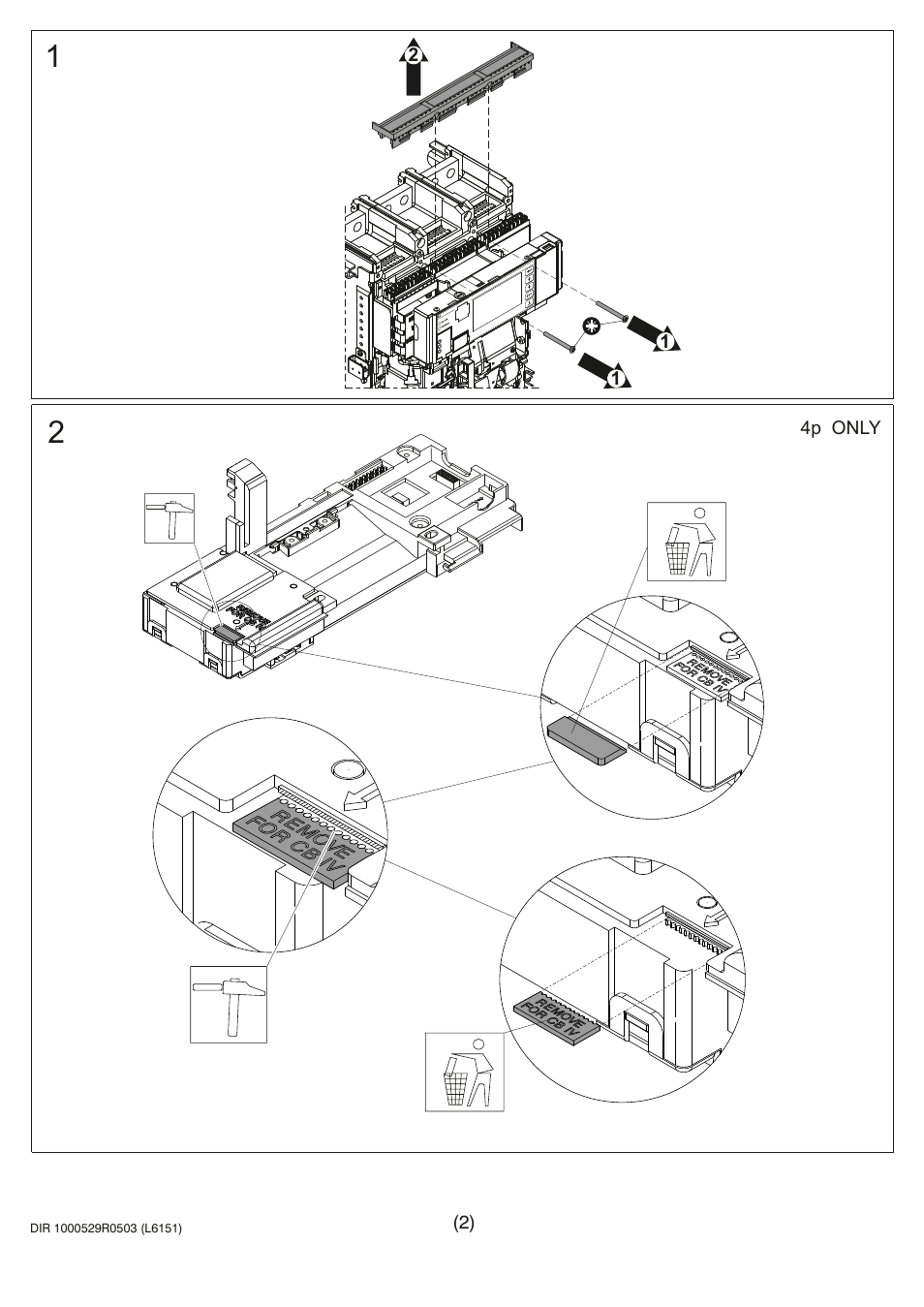 Rockwell Automation 140G-NTK-E12 LSIG-MM Trip Unit Installation User Manual | Page 2 / 12