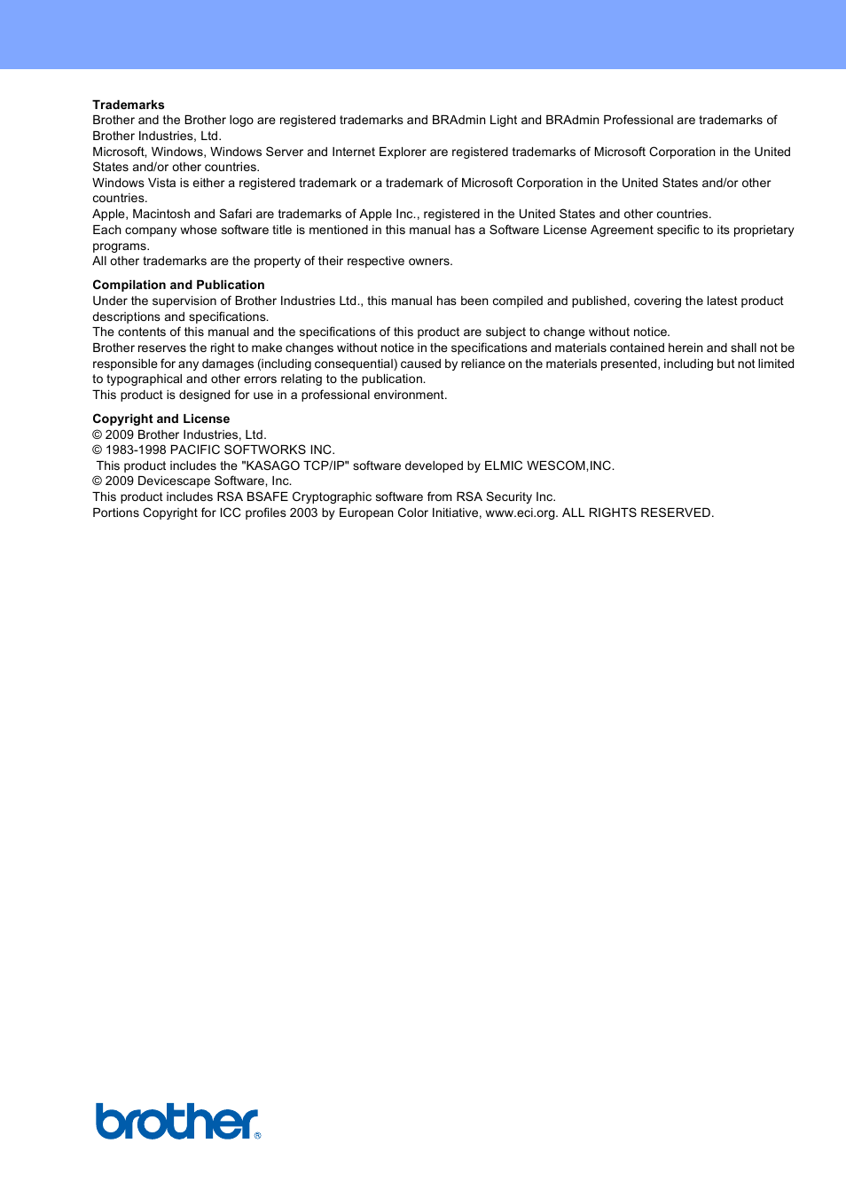Brother HL-3040CN User Manual | Page 24 / 24