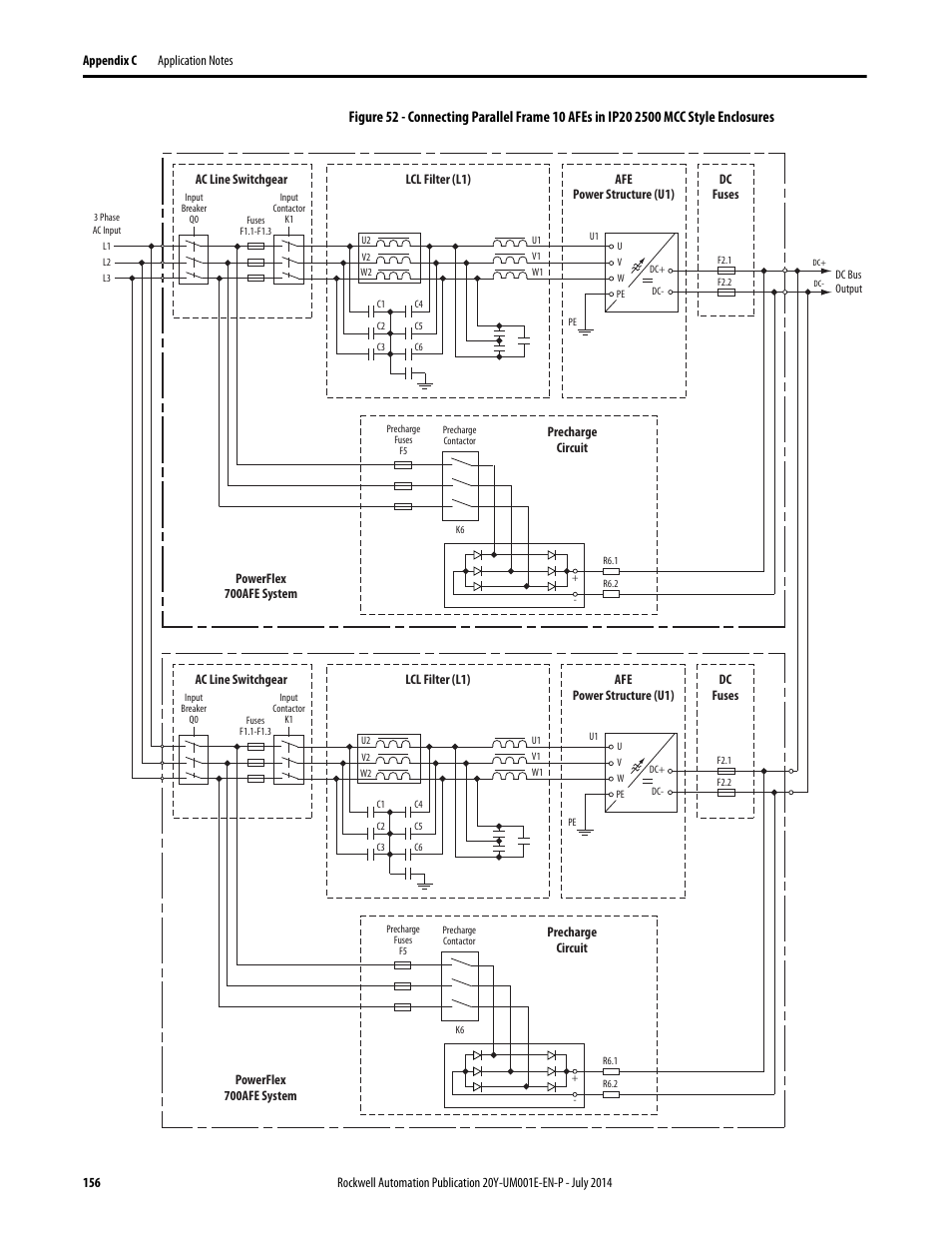 Rockwell Automation 20Y PowerFlex Active Front End User Manual | Page 156 / 170