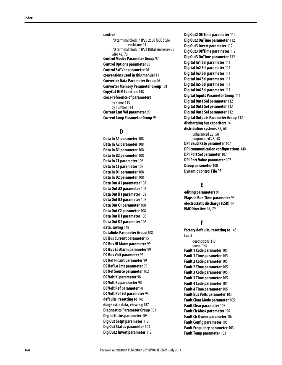 Rockwell Automation 20Y PowerFlex Active Front End User Manual | Page 164 / 170