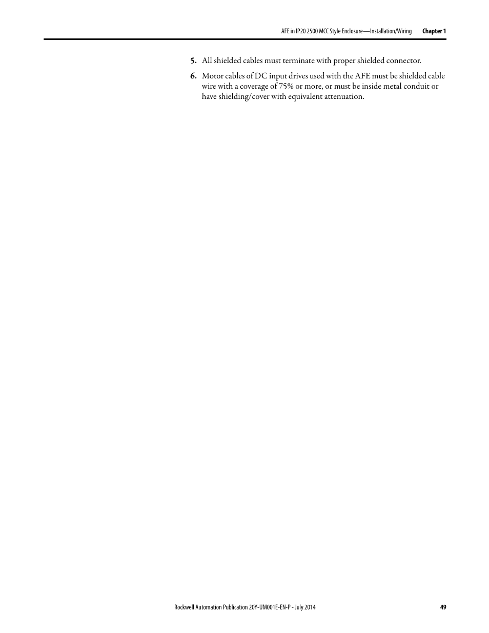 Rockwell Automation 20Y PowerFlex Active Front End User Manual | Page 49 / 170