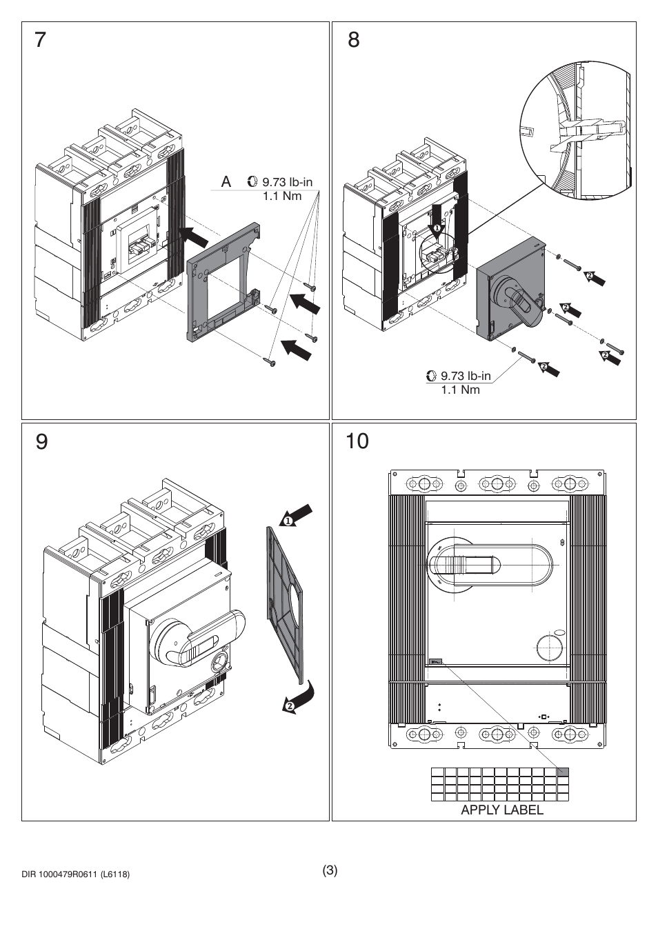 Rockwell Automation 140G-M-RMB_RMY Rotary Handle Operating Mechanism User Manual | Page 3 / 4