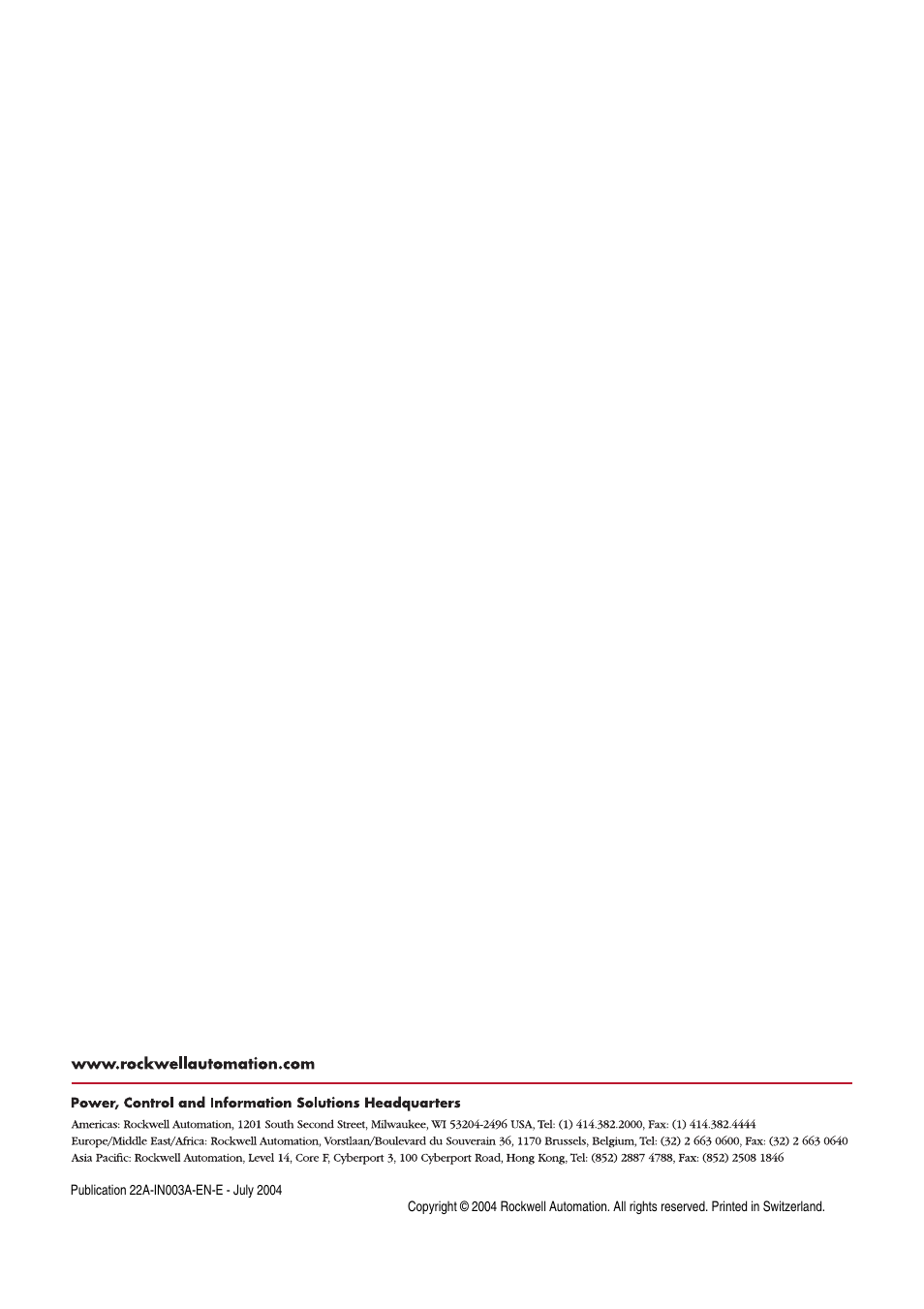 Rockwell Automation 22A PowerFlex 4 Custom Firmware Instructions - Option DA User Manual | Page 4 / 4