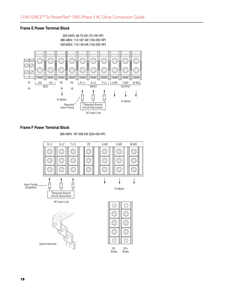 Rockwell Automation 1336T FORCE to PowerFlex 700S Phase II Drive Conversion Guide User Manual | Page 18 / 60