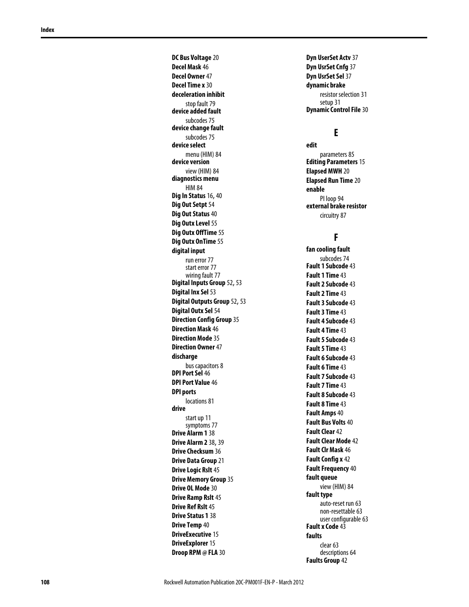 Rockwell Automation 20C PowerFlex 700H Drives Programming User Manual | Page 108 / 116