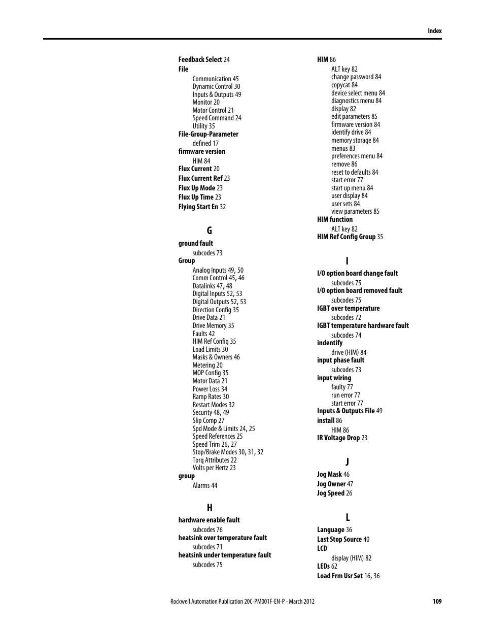 Rockwell Automation 20C PowerFlex 700H Drives Programming User Manual | Page 109 / 116