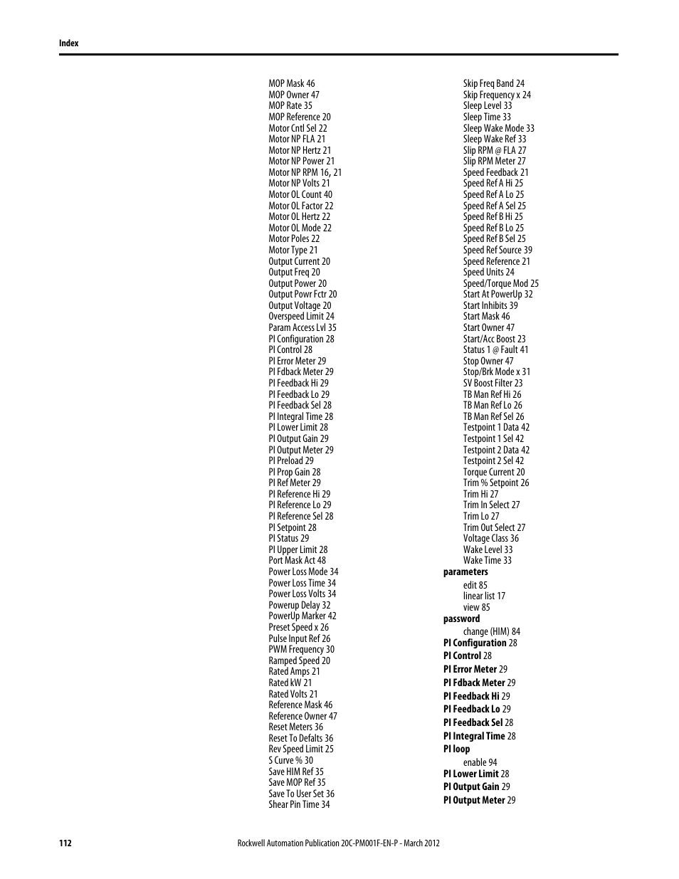 Rockwell Automation 20C PowerFlex 700H Drives Programming User Manual | Page 112 / 116