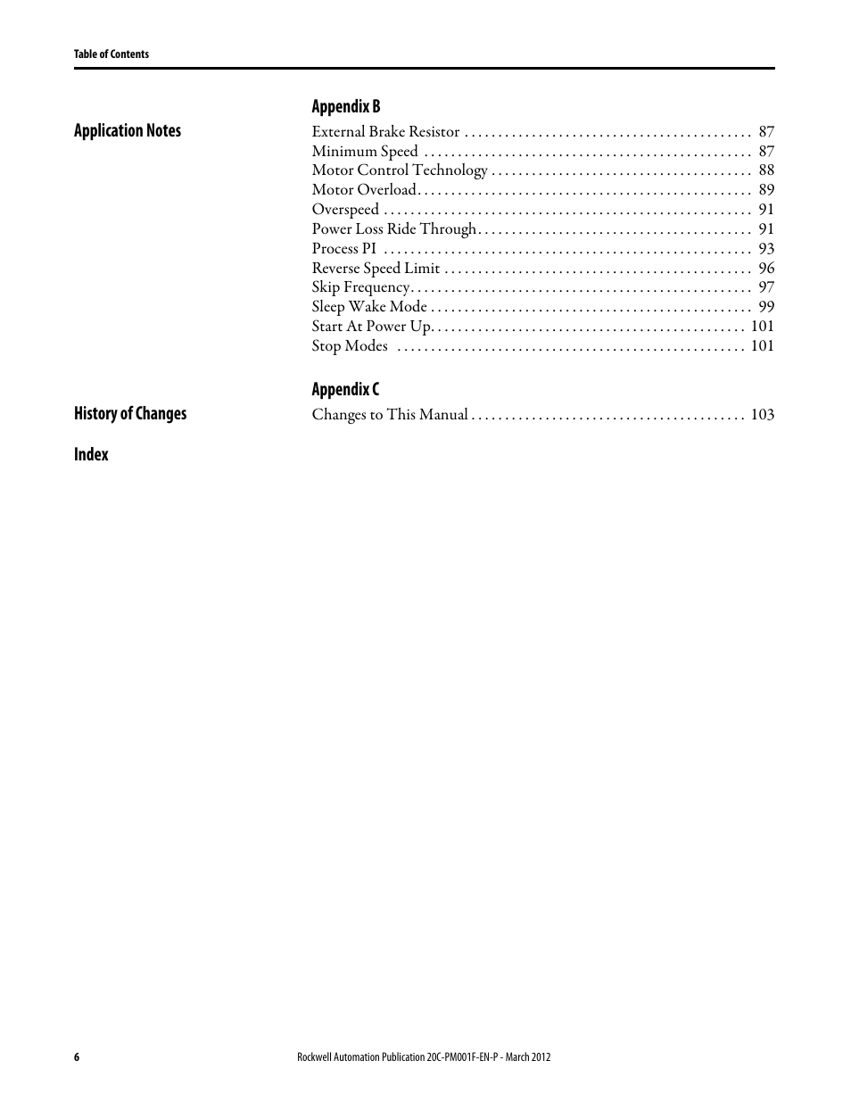 Rockwell Automation 20C PowerFlex 700H Drives Programming User Manual | Page 6 / 116