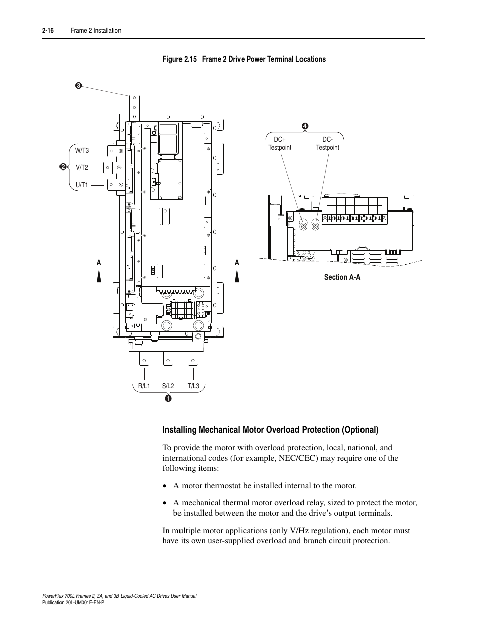 Figure 2.15 | Rockwell Automation 20L PowerFlex 700L Liquid-Cooled Adjustable Frequency AC Drive User Manual | Page 42 / 156