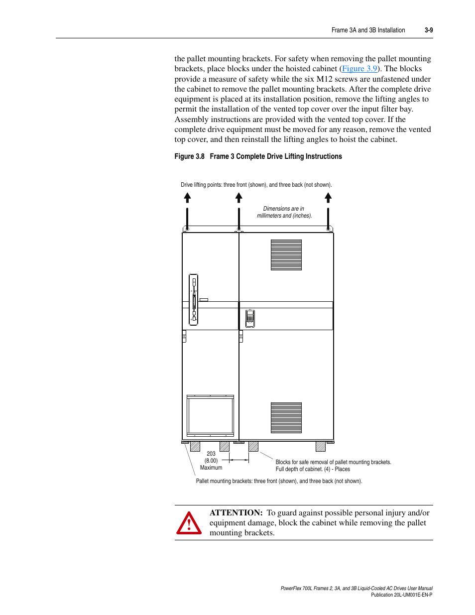 Figure 3.8 | Rockwell Automation 20L PowerFlex 700L Liquid-Cooled Adjustable Frequency AC Drive User Manual | Page 57 / 156