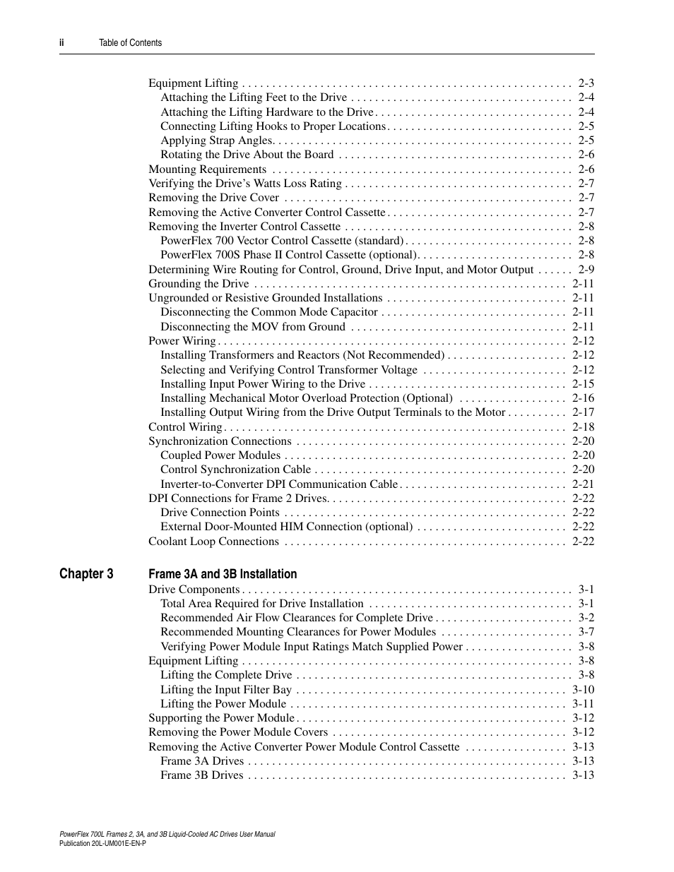Rockwell Automation 20L PowerFlex 700L Liquid-Cooled Adjustable Frequency AC Drive User Manual | Page 6 / 156