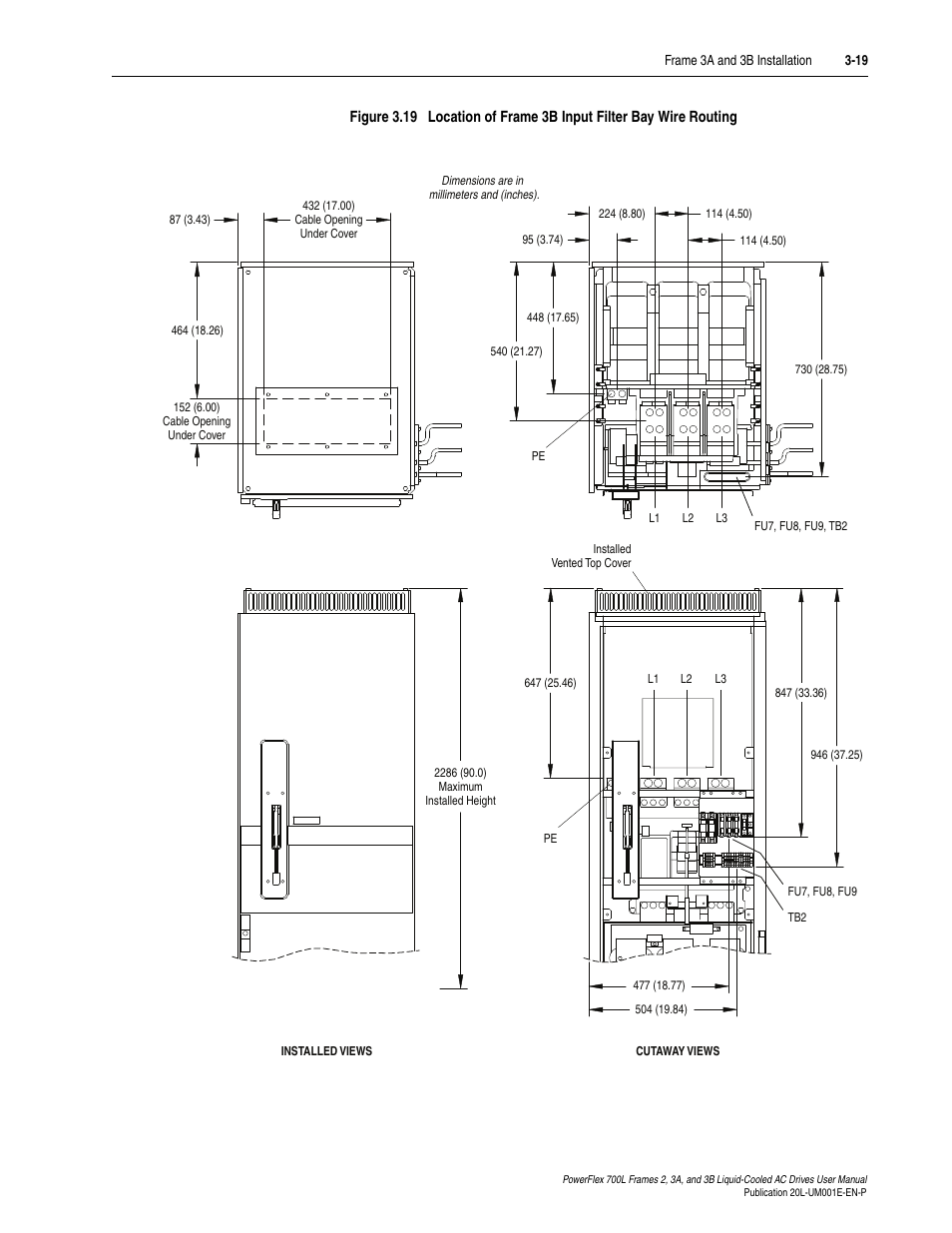 Figure 3.19 | Rockwell Automation 20L PowerFlex 700L Liquid-Cooled Adjustable Frequency AC Drive User Manual | Page 67 / 156