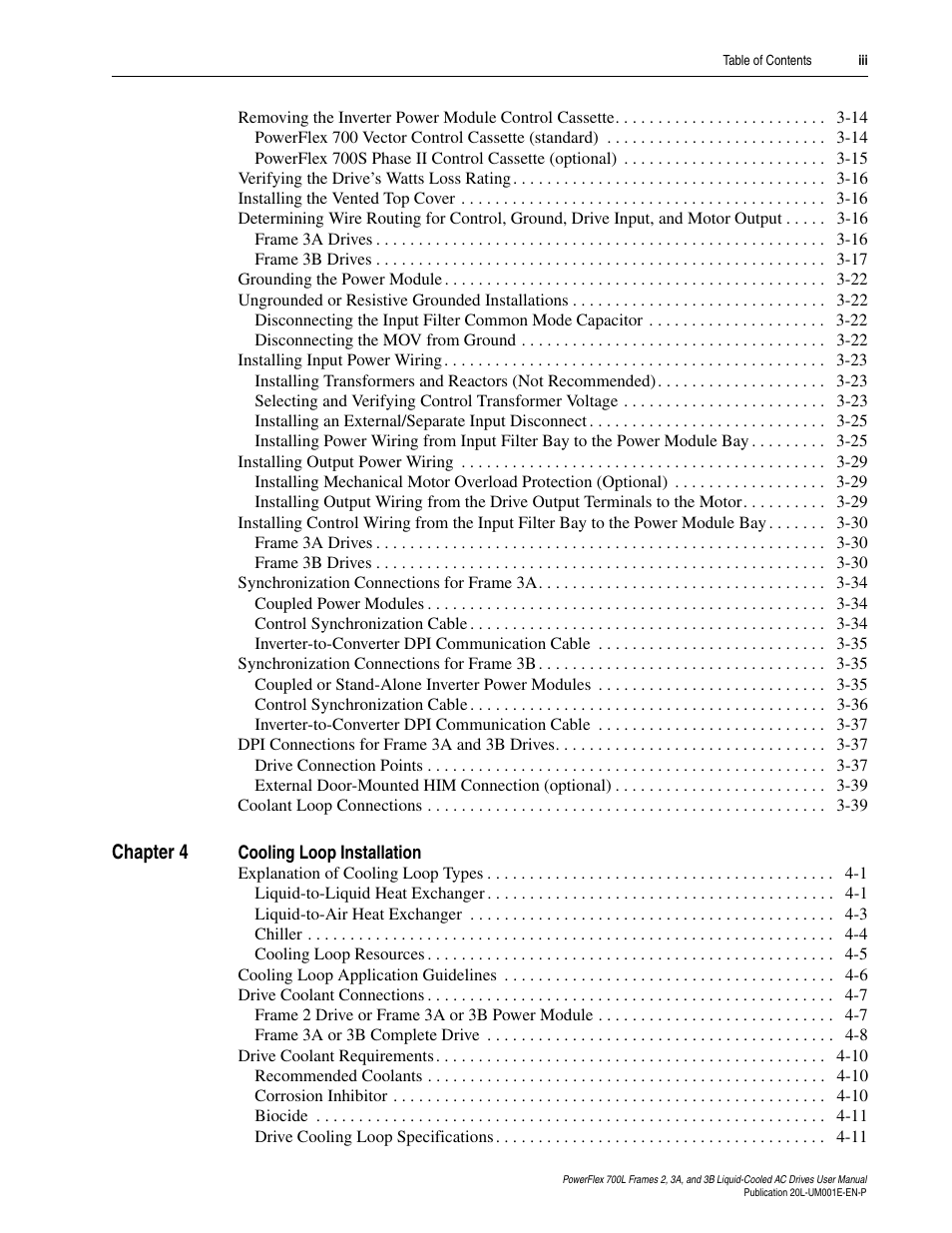 Rockwell Automation 20L PowerFlex 700L Liquid-Cooled Adjustable Frequency AC Drive User Manual | Page 7 / 156