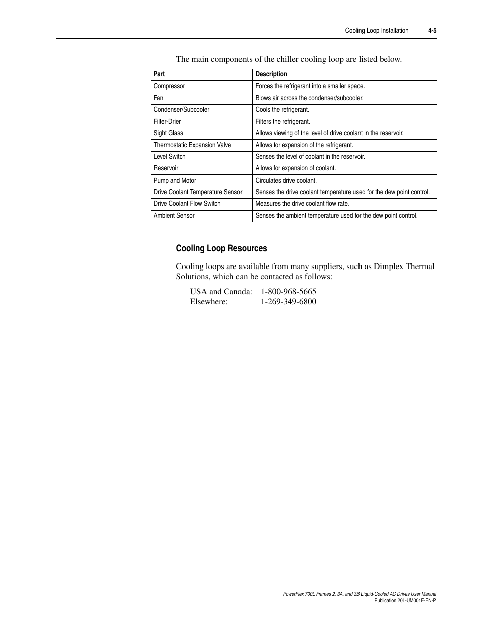 Cooling loop resources, Cooling loop resources -5 | Rockwell Automation 20L PowerFlex 700L Liquid-Cooled Adjustable Frequency AC Drive User Manual | Page 93 / 156