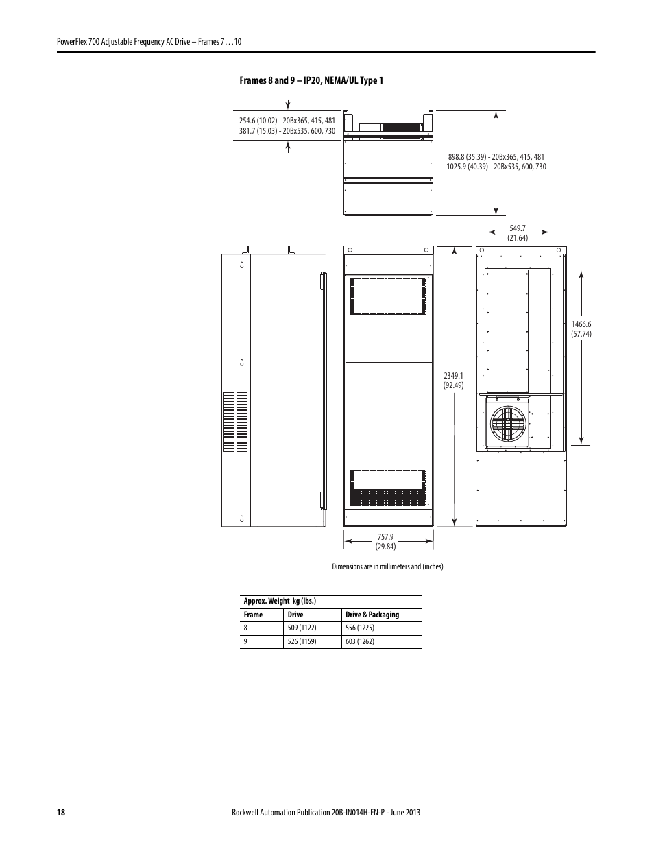 Rockwell Automation 20D PowerFlex 700 Installation Instructions - Frames 7…10 User Manual | Page 18 / 76