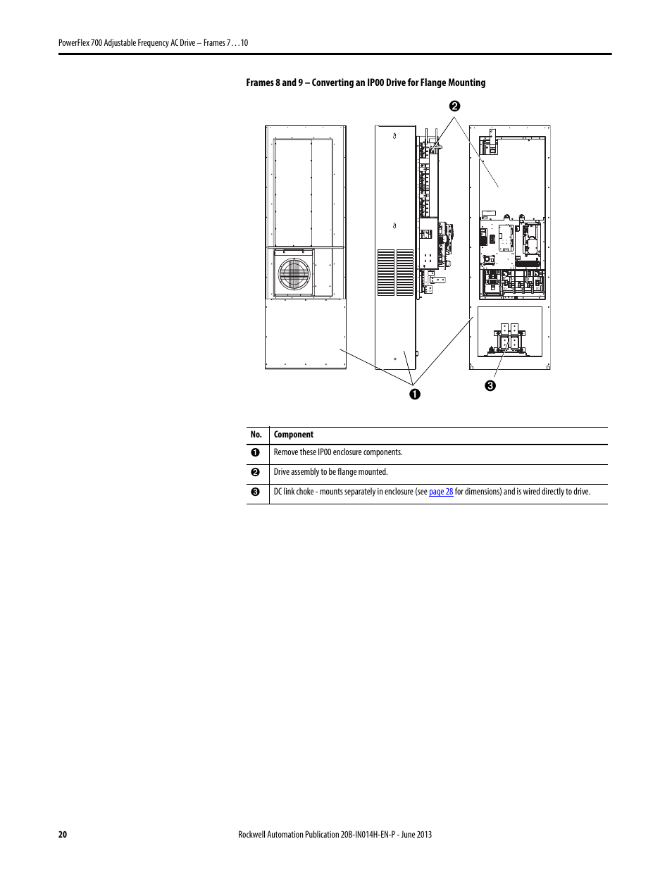 Rockwell Automation 20D PowerFlex 700 Installation Instructions - Frames 7…10 User Manual | Page 20 / 76