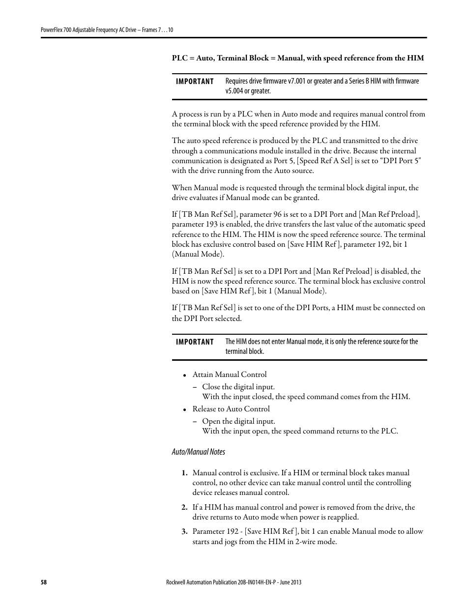 Rockwell Automation 20D PowerFlex 700 Installation Instructions - Frames 7…10 User Manual | Page 58 / 76
