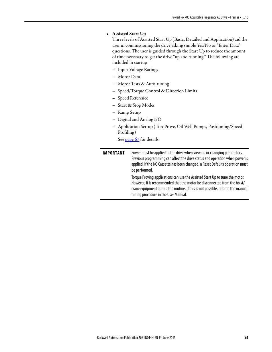 Rockwell Automation 20D PowerFlex 700 Installation Instructions - Frames 7…10 User Manual | Page 65 / 76