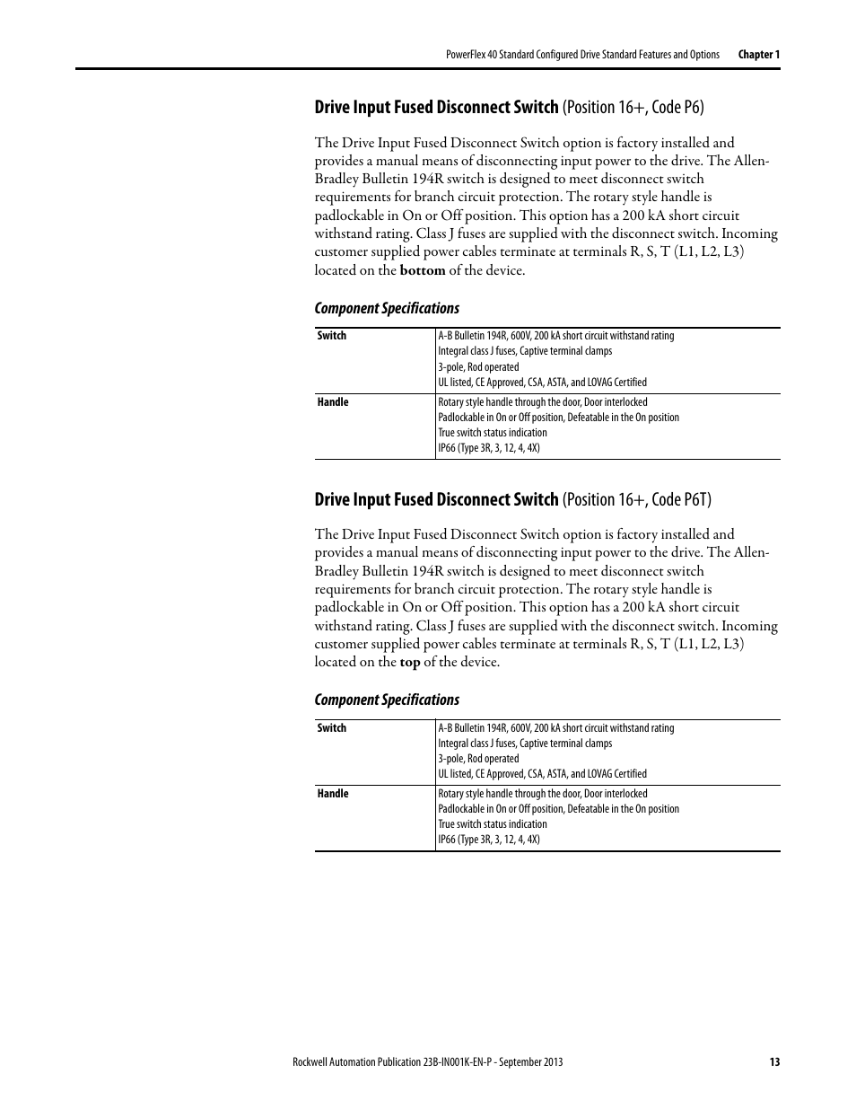 Rockwell Automation 22B PowerFlex 40 Configured AC Drives User Manual | Page 13 / 62