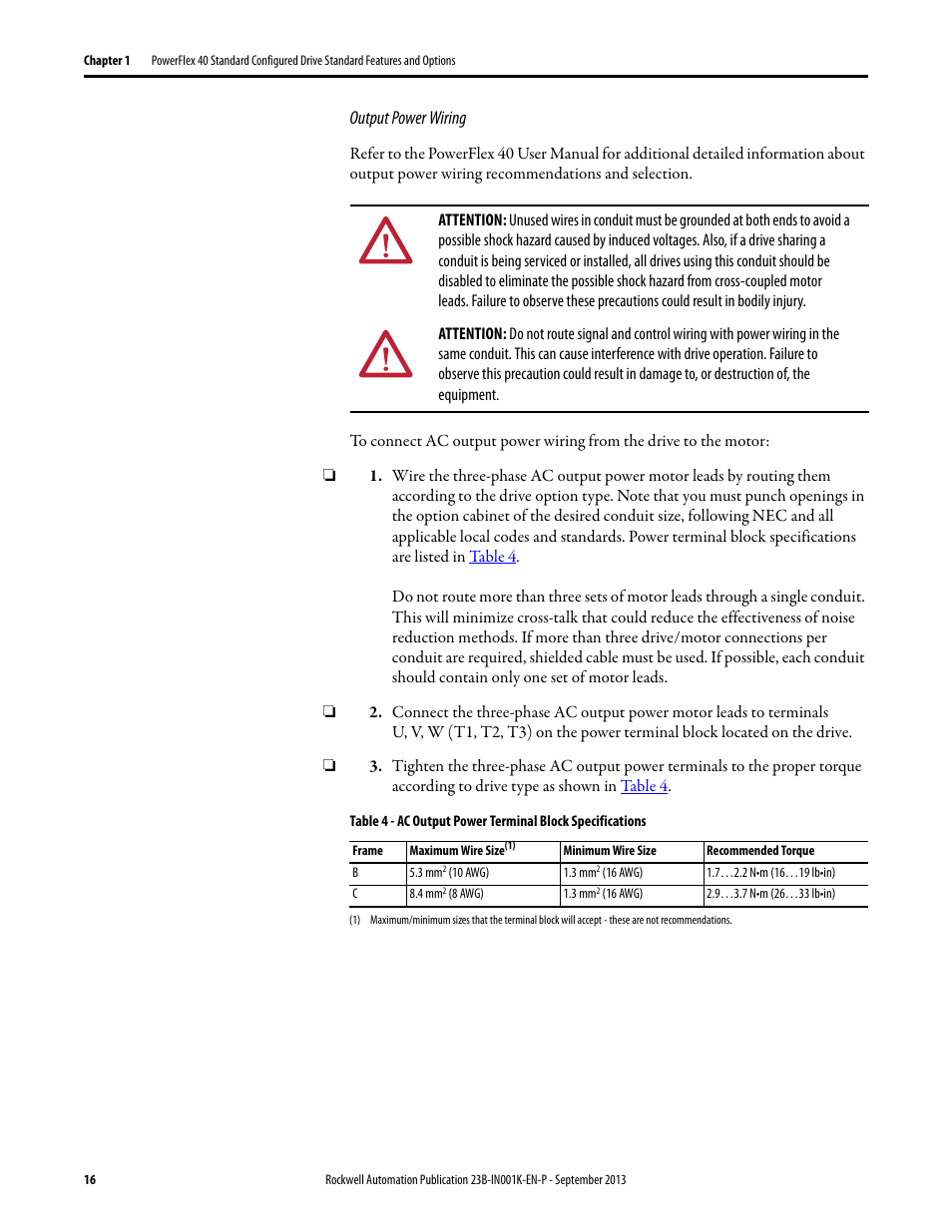 Rockwell Automation 22B PowerFlex 40 Configured AC Drives User Manual | Page 16 / 62