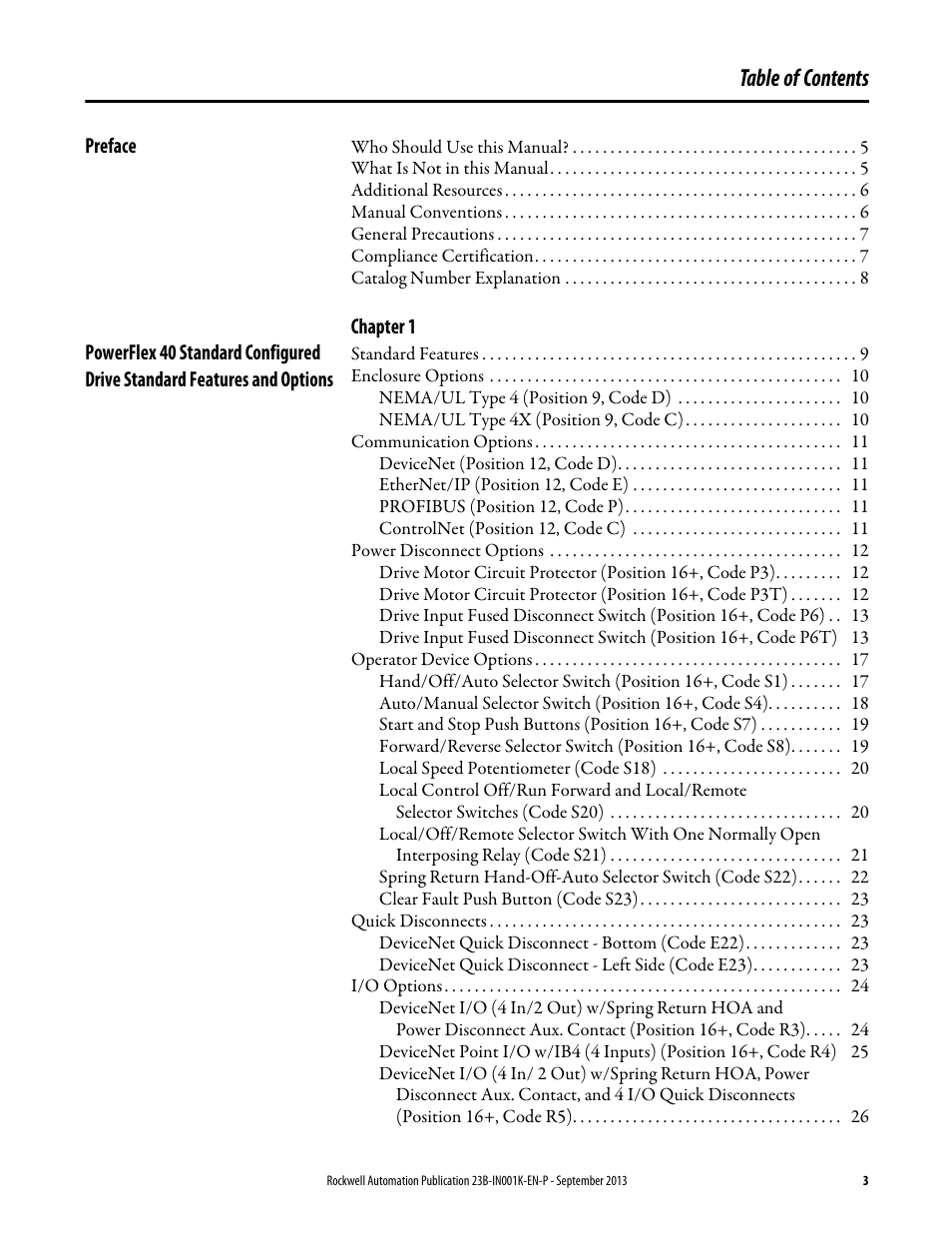 Rockwell Automation 22B PowerFlex 40 Configured AC Drives User Manual | Page 3 / 62