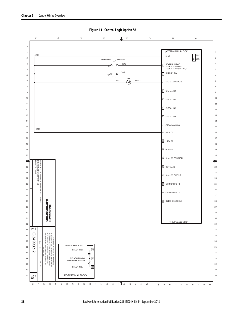 Figure 11 - control logic option s8 | Rockwell Automation 22B PowerFlex 40 Configured AC Drives User Manual | Page 38 / 62