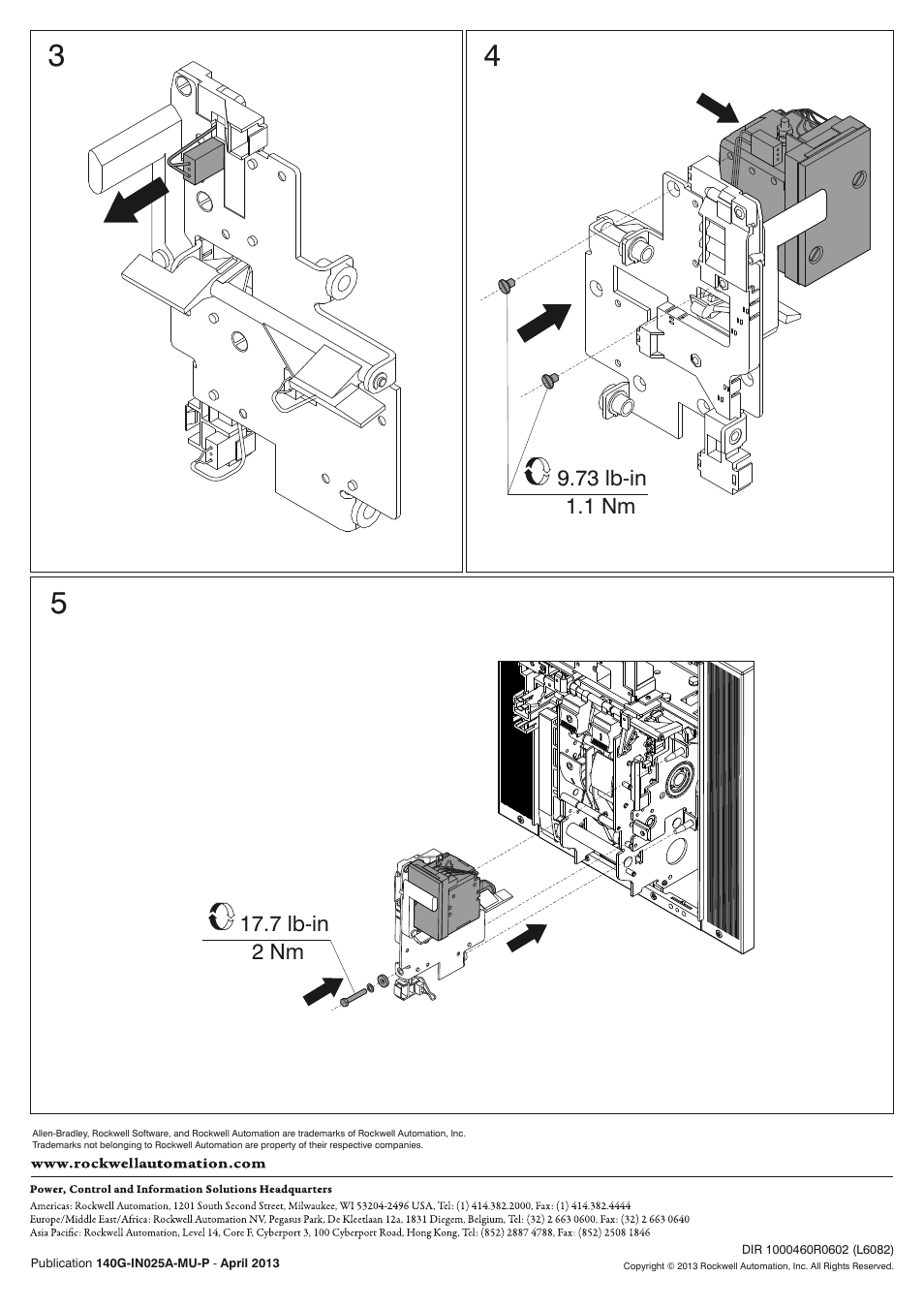 Rockwell Automation 140G-R-SNCx Closing Release User Manual | Page 2 / 2