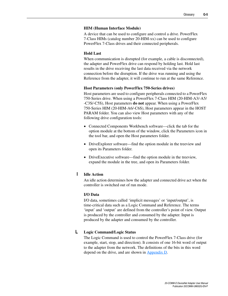 Rockwell Automation 20-COMM-D DeviceNet Adapter Series B FRN 2.xxx User Manual | Page 235 / 246