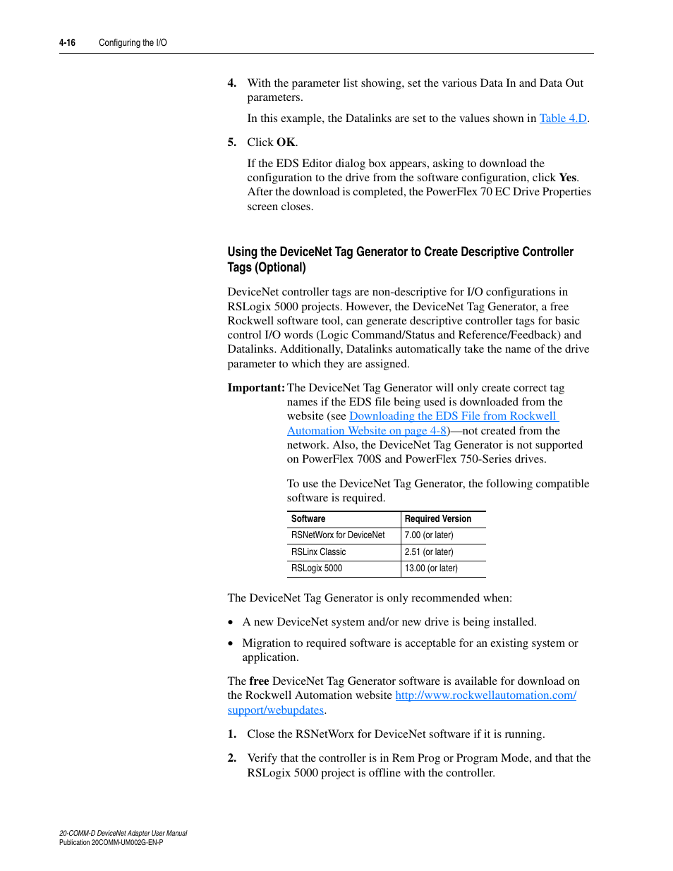 Rockwell Automation 20-COMM-D DeviceNet Adapter Series B FRN 2.xxx User Manual | Page 58 / 246