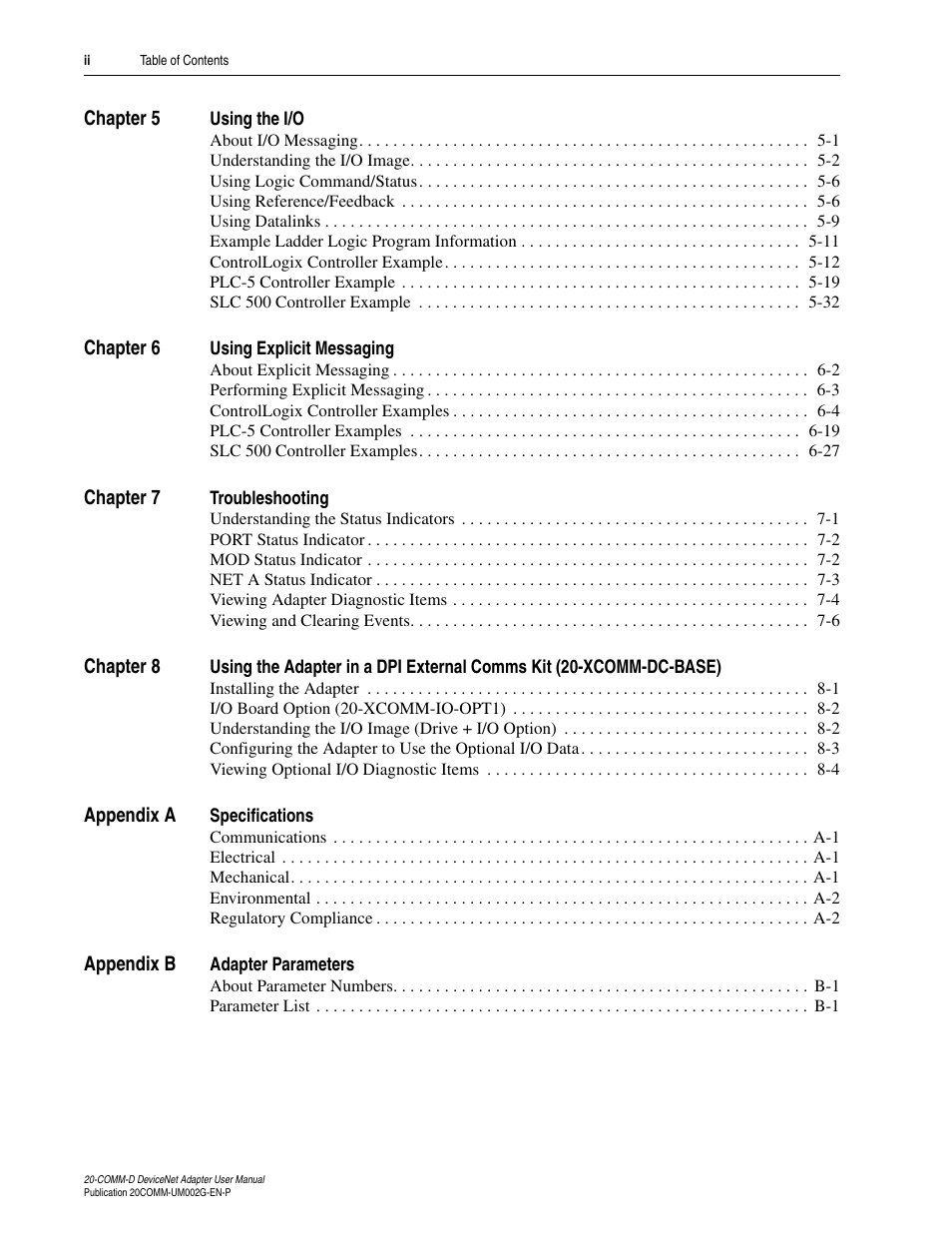 Rockwell Automation 20-COMM-D DeviceNet Adapter Series B FRN 2.xxx User Manual | Page 6 / 246