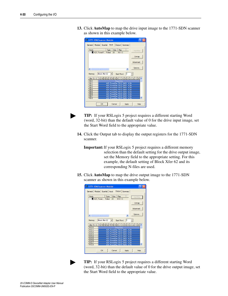Rockwell Automation 20-COMM-D DeviceNet Adapter Series B FRN 2.xxx User Manual | Page 72 / 246