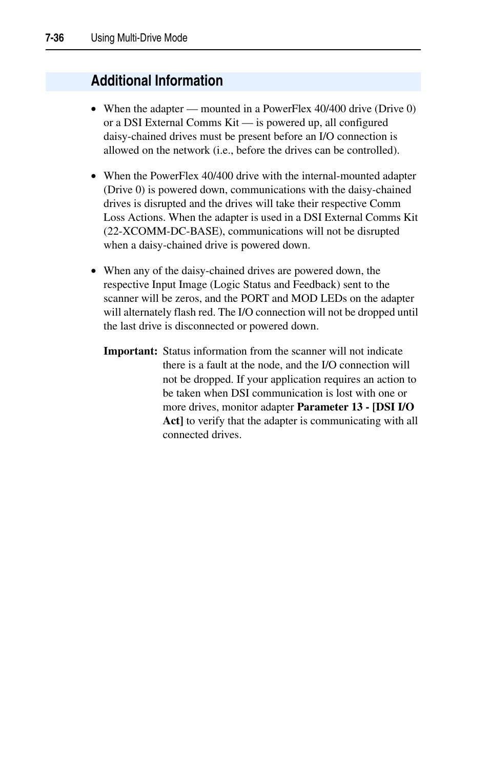 Additional information, Additional information -36 | Rockwell Automation 22-COMM-C ControlNet Adapter User Manual | Page 104 / 164