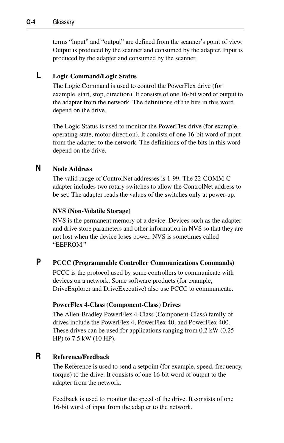 Rockwell Automation 22-COMM-C ControlNet Adapter User Manual | Page 154 / 164