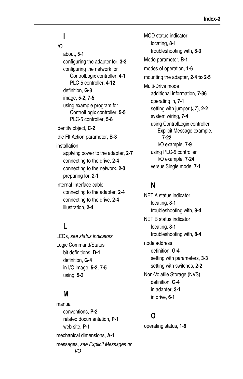 Rockwell Automation 22-COMM-C ControlNet Adapter User Manual | Page 159 / 164