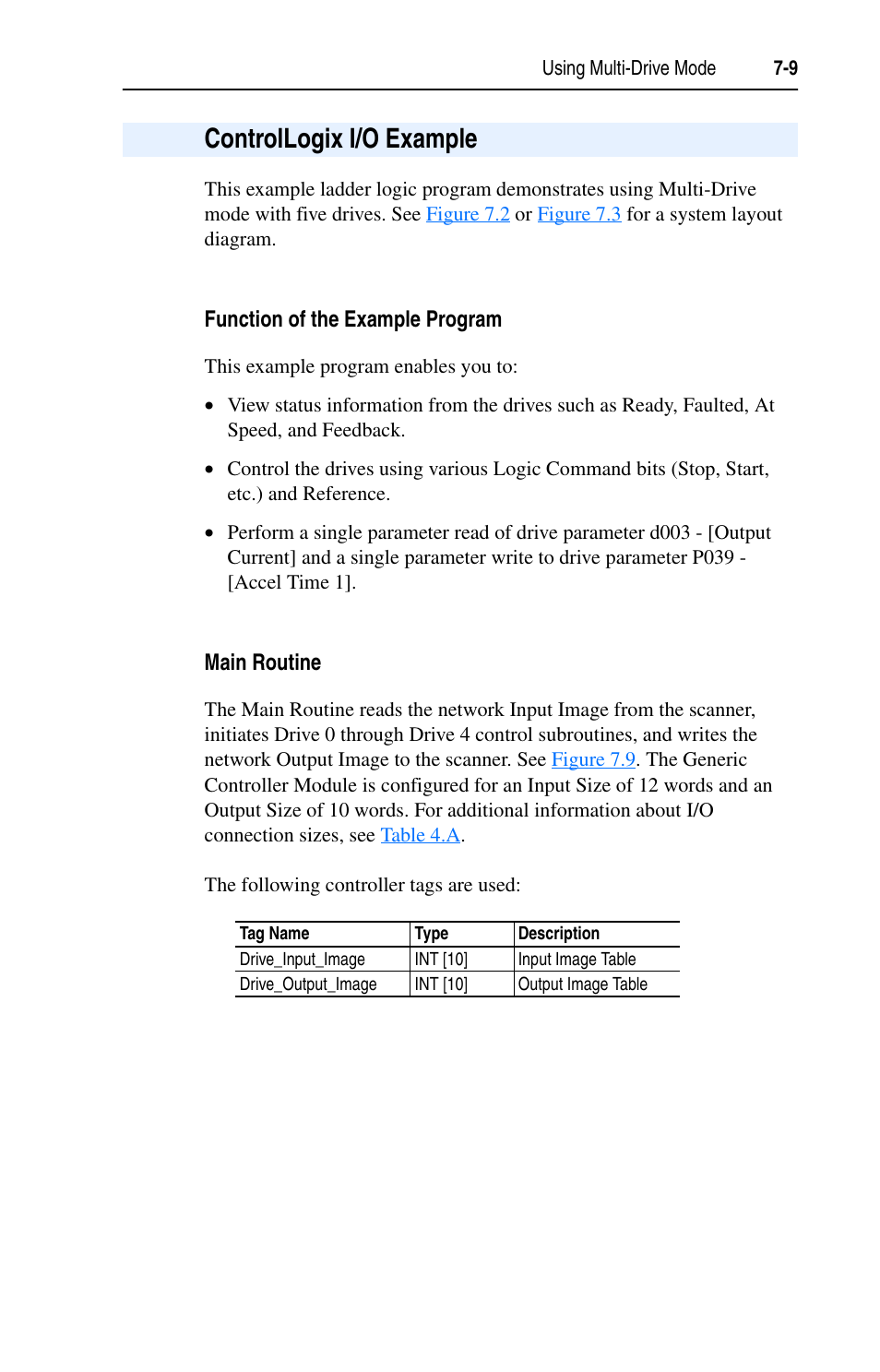 Controllogix i/o example, Function of the example program, Main routine | Controllogix i/o example -9 | Rockwell Automation 22-COMM-C ControlNet Adapter User Manual | Page 77 / 164