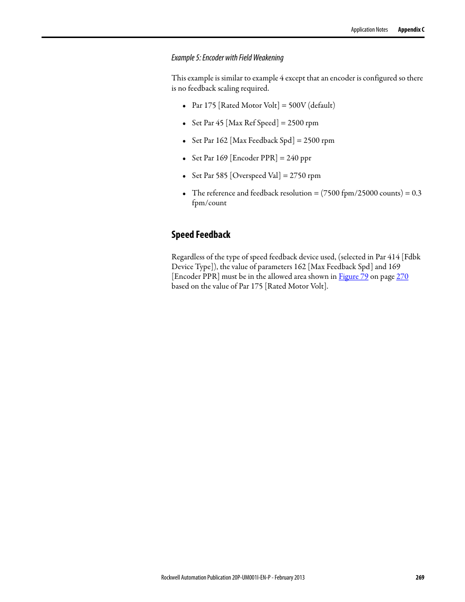 Speed feedback, E speed feedback, Speed feedback on | E speed feedback o | Rockwell Automation 20P PowerFlex Digital DC Drive User Manual | Page 269 / 376