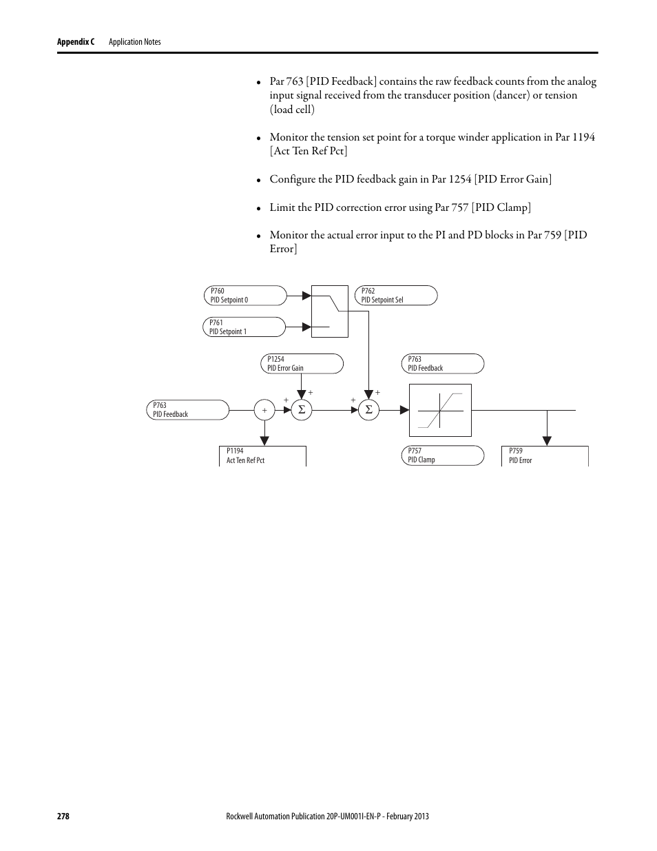 Rockwell Automation 20P PowerFlex Digital DC Drive User Manual | Page 278 / 376