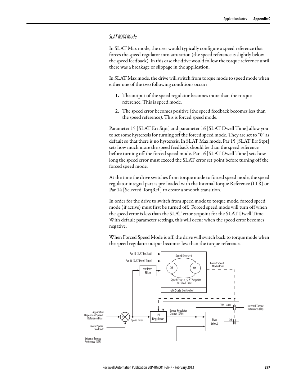 Slat max mode | Rockwell Automation 20P PowerFlex Digital DC Drive User Manual | Page 297 / 376