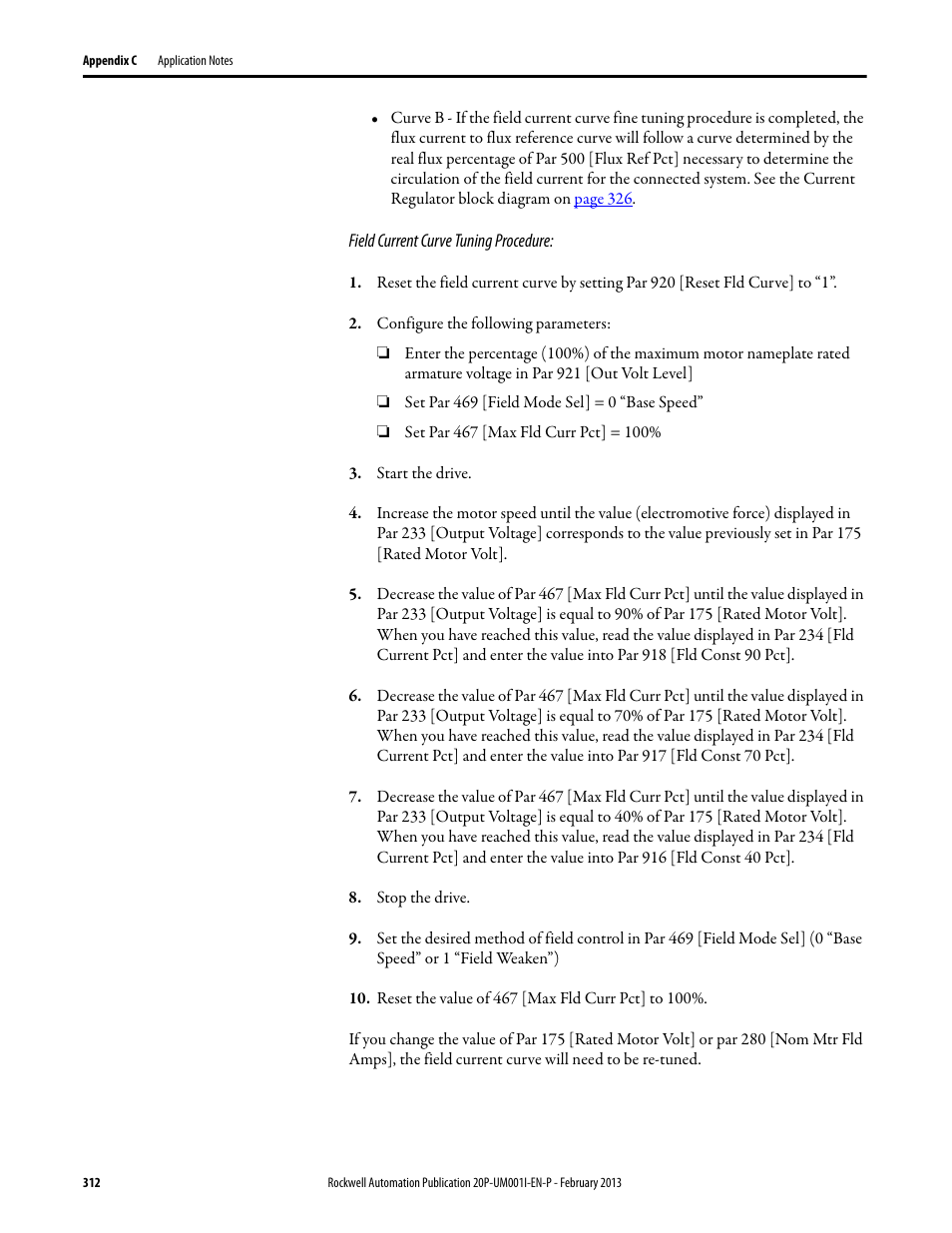 Rockwell Automation 20P PowerFlex Digital DC Drive User Manual | Page 312 / 376