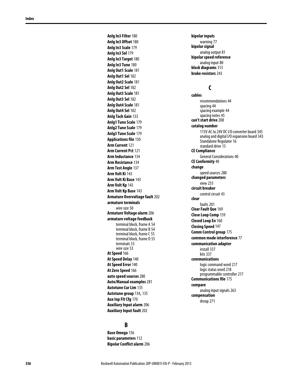 Rockwell Automation 20P PowerFlex Digital DC Drive User Manual | Page 356 / 376