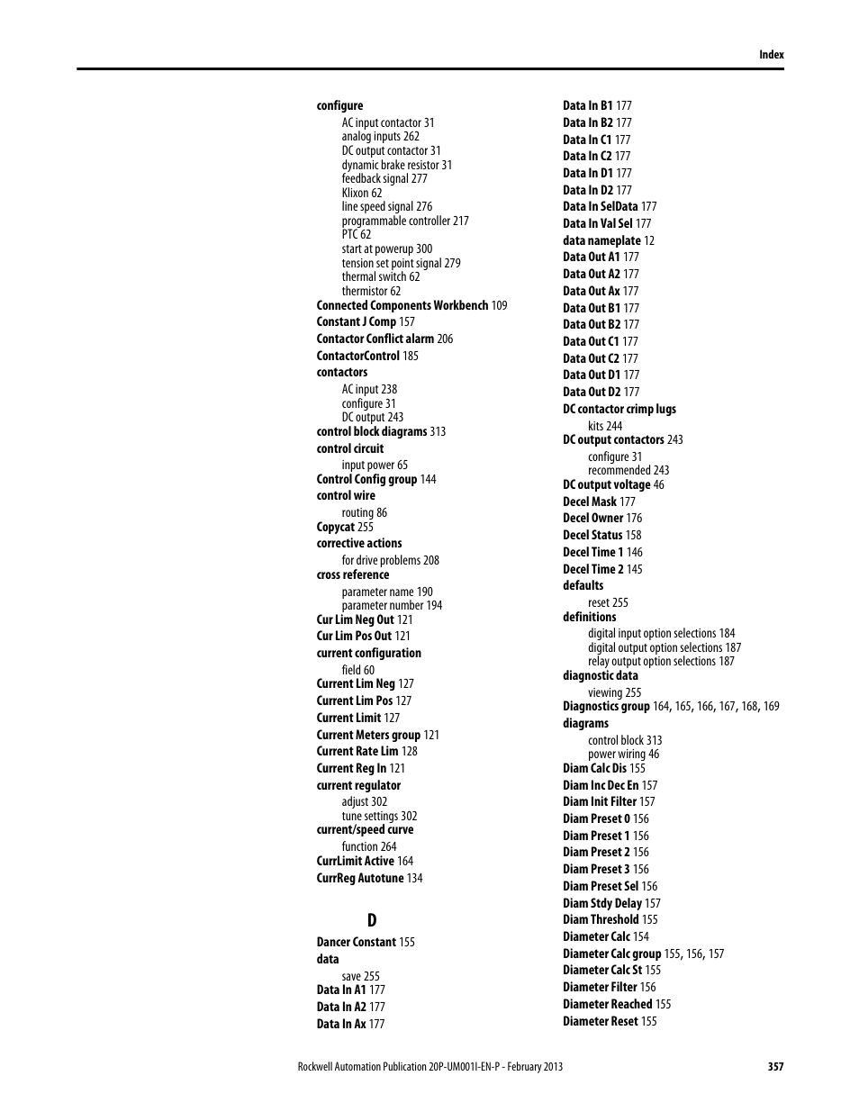 Rockwell Automation 20P PowerFlex Digital DC Drive User Manual | Page 357 / 376