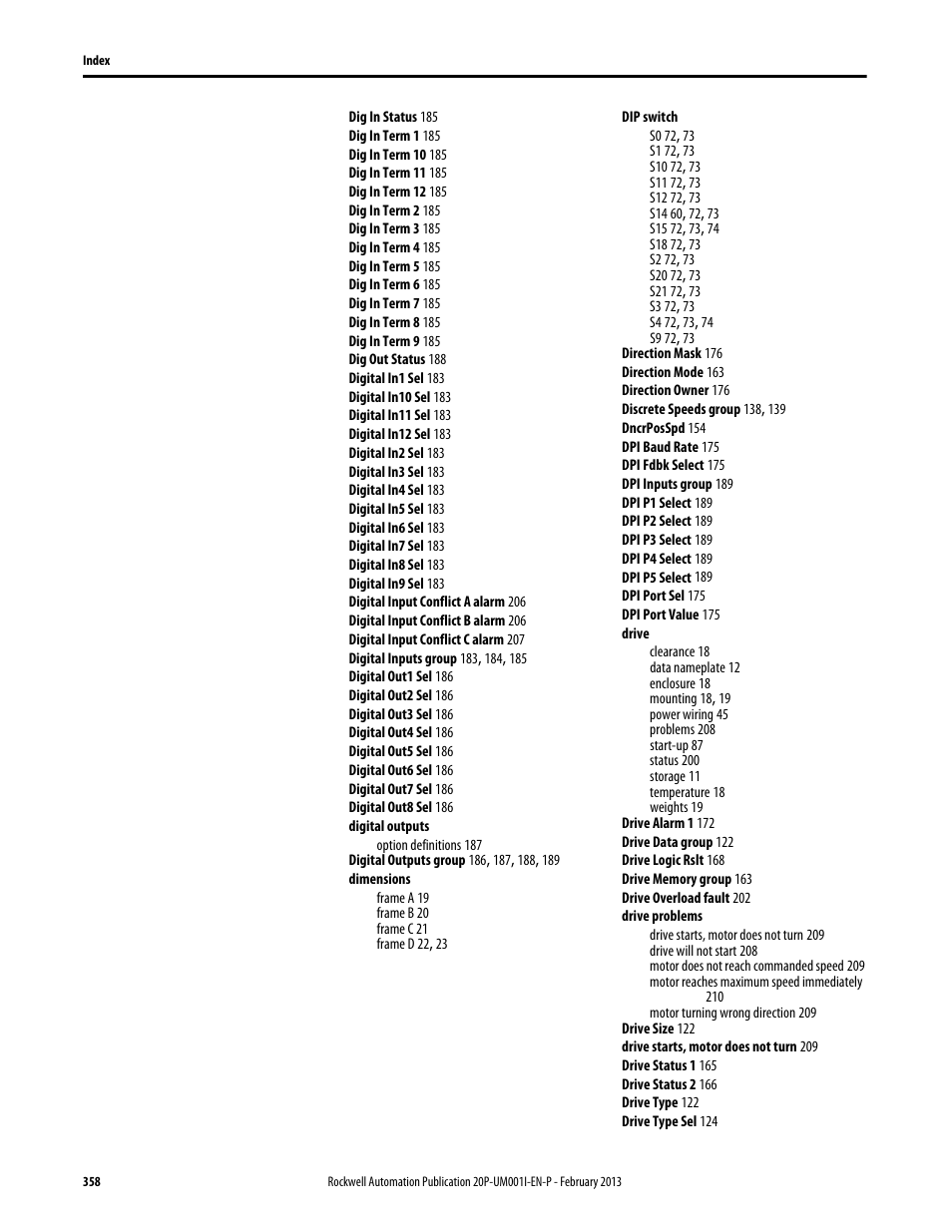 Rockwell Automation 20P PowerFlex Digital DC Drive User Manual | Page 358 / 376