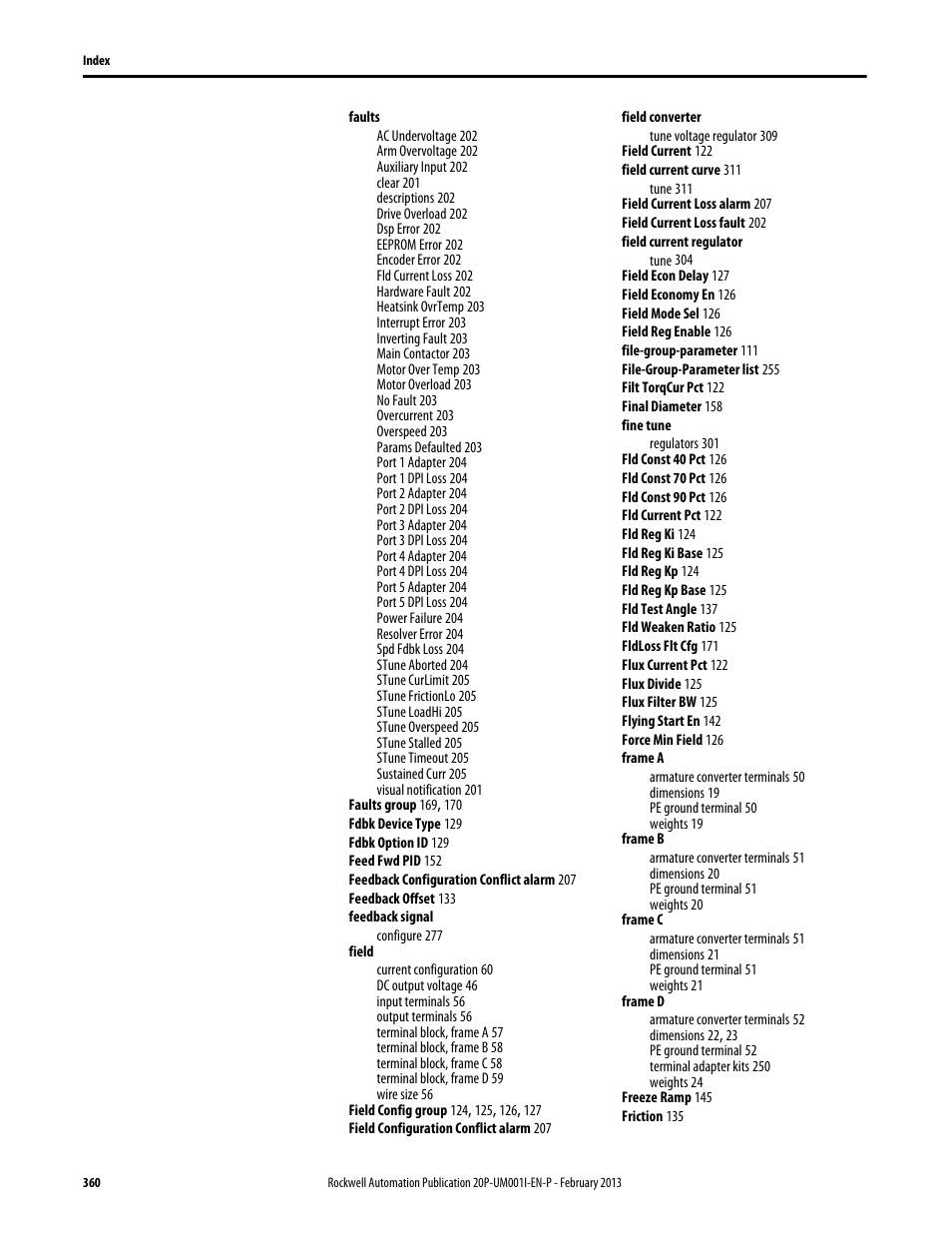 Rockwell Automation 20P PowerFlex Digital DC Drive User Manual | Page 360 / 376