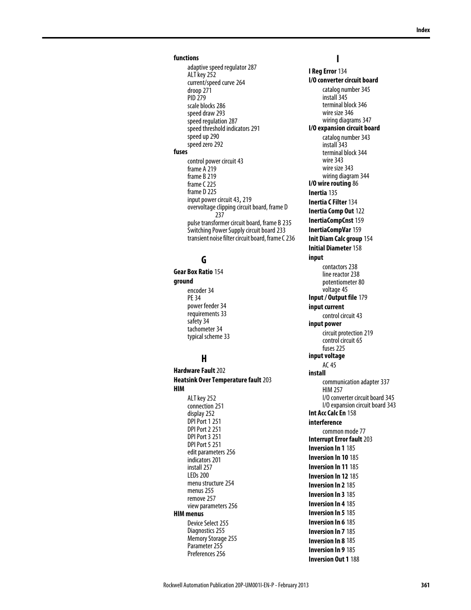 Rockwell Automation 20P PowerFlex Digital DC Drive User Manual | Page 361 / 376