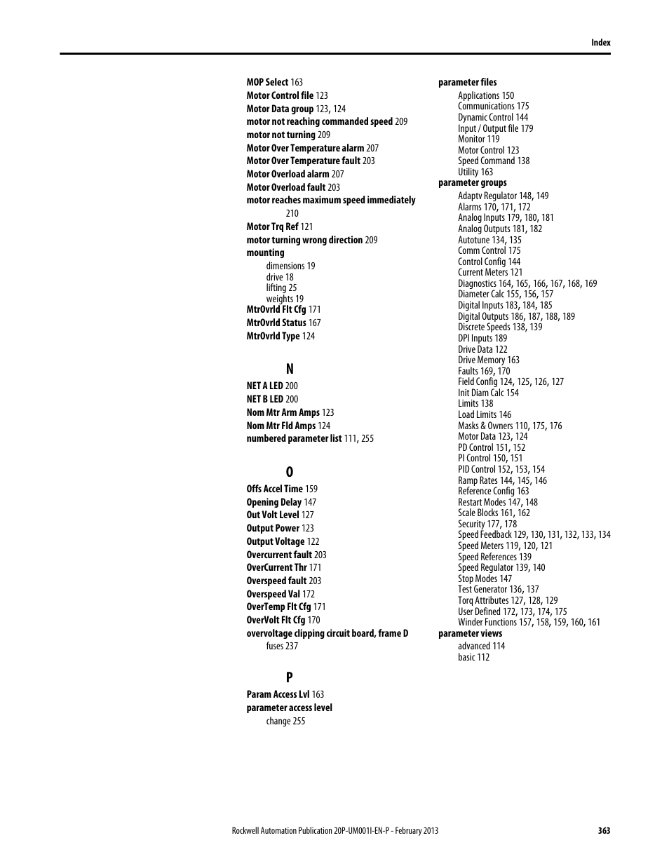 Rockwell Automation 20P PowerFlex Digital DC Drive User Manual | Page 363 / 376