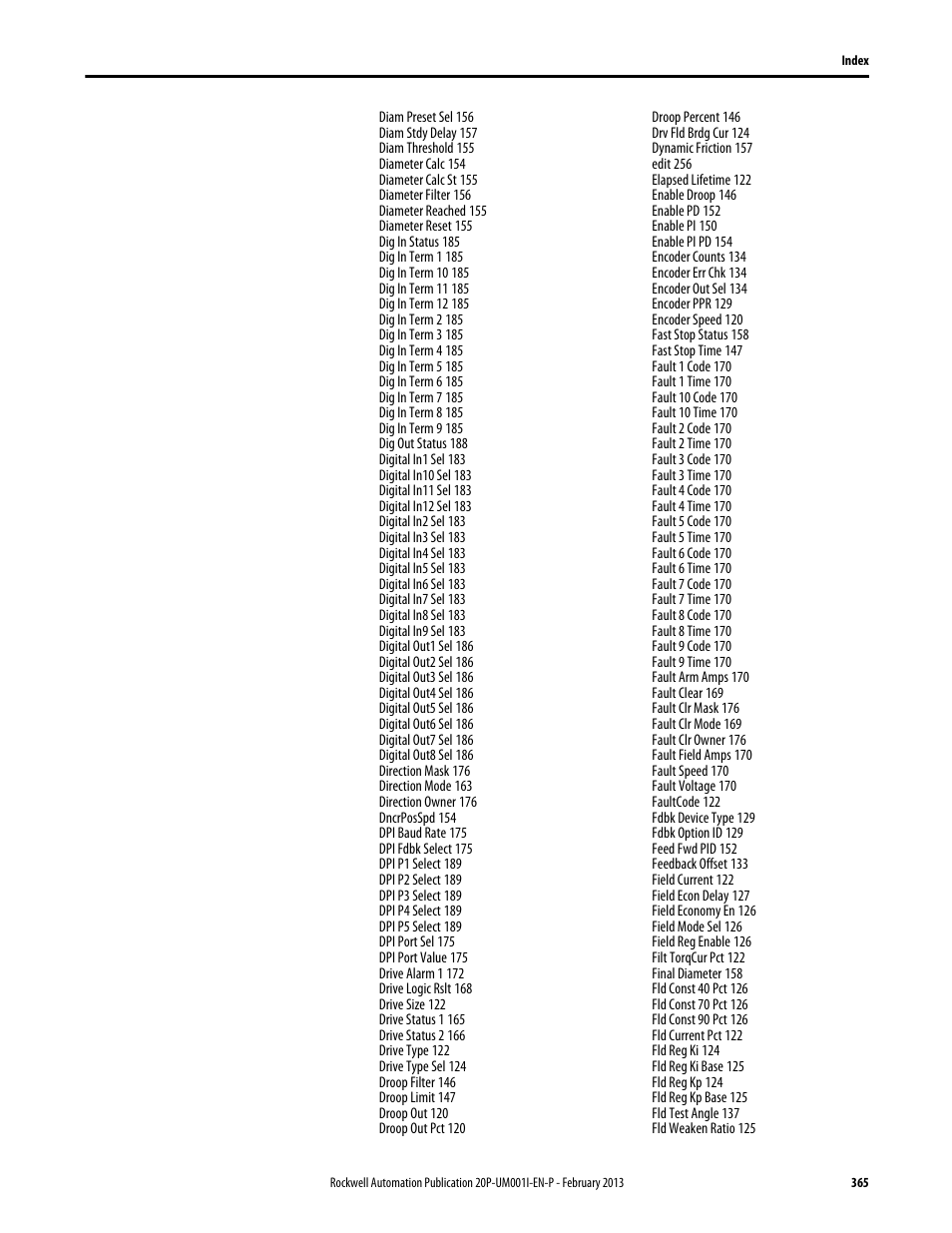 Rockwell Automation 20P PowerFlex Digital DC Drive User Manual | Page 365 / 376