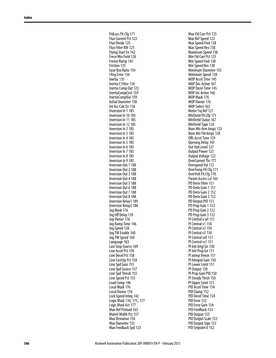 Rockwell Automation 20P PowerFlex Digital DC Drive User Manual | Page 366 / 376