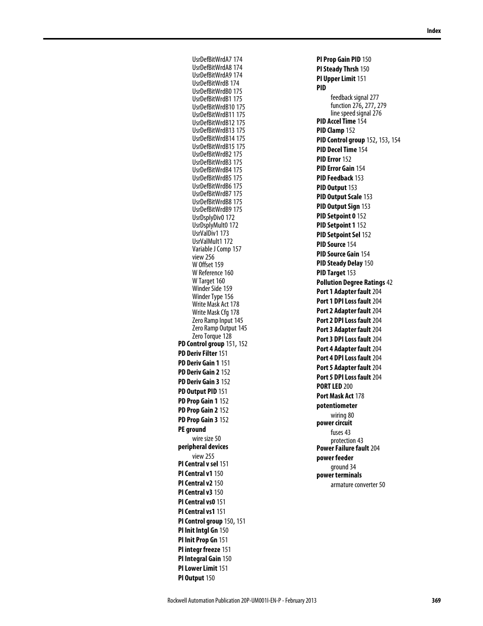 Rockwell Automation 20P PowerFlex Digital DC Drive User Manual | Page 369 / 376
