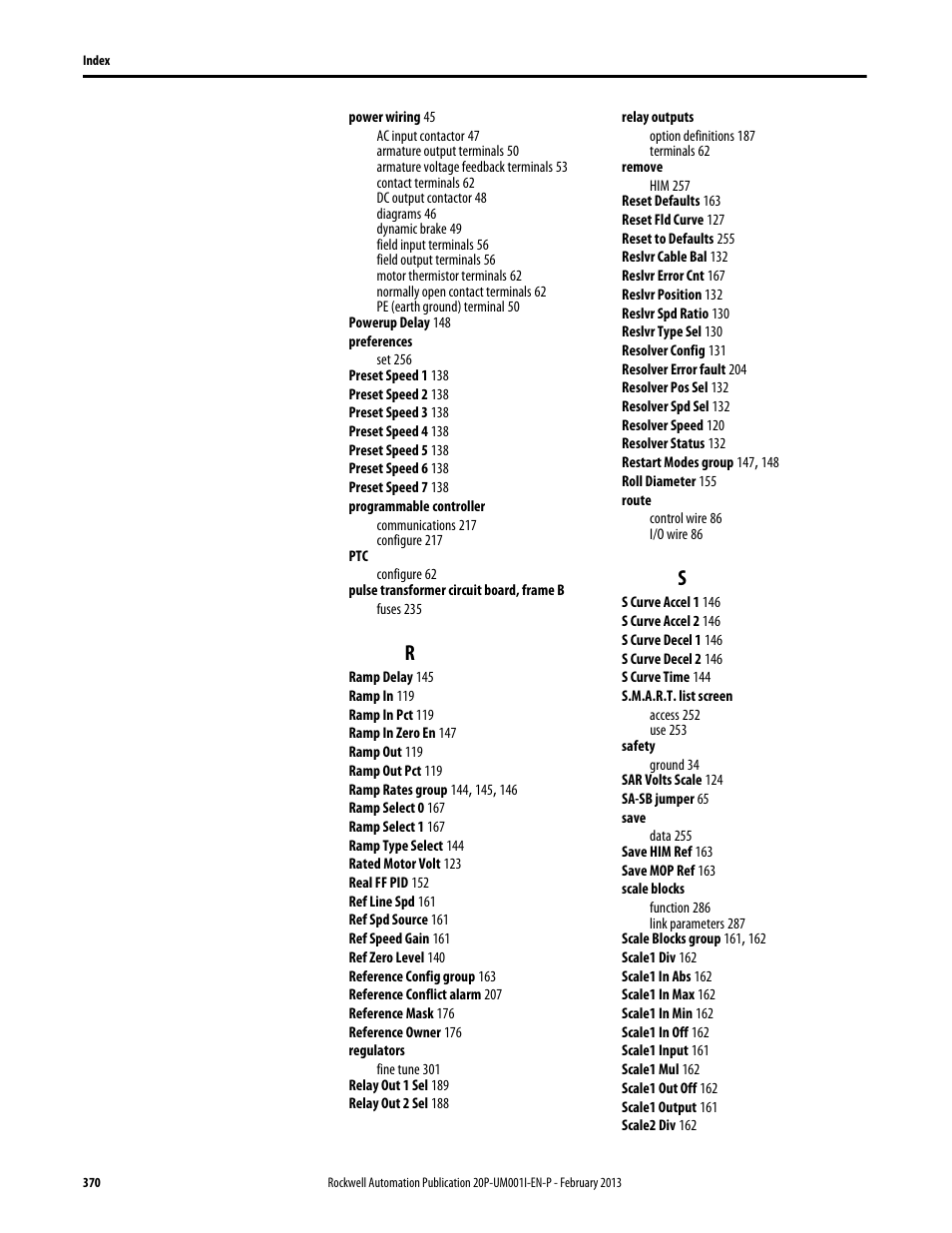 Rockwell Automation 20P PowerFlex Digital DC Drive User Manual | Page 370 / 376