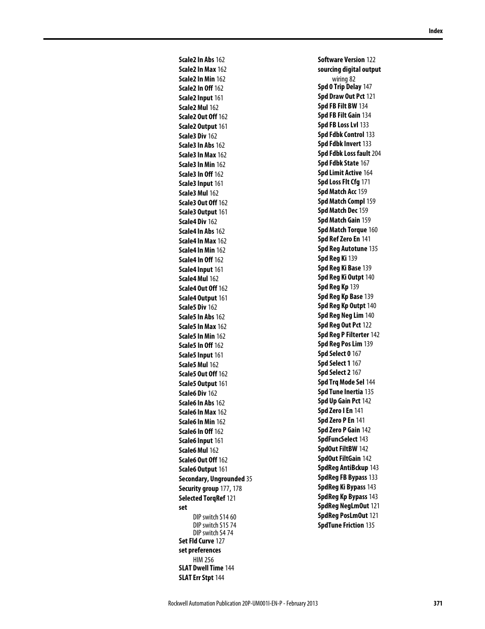 Rockwell Automation 20P PowerFlex Digital DC Drive User Manual | Page 371 / 376